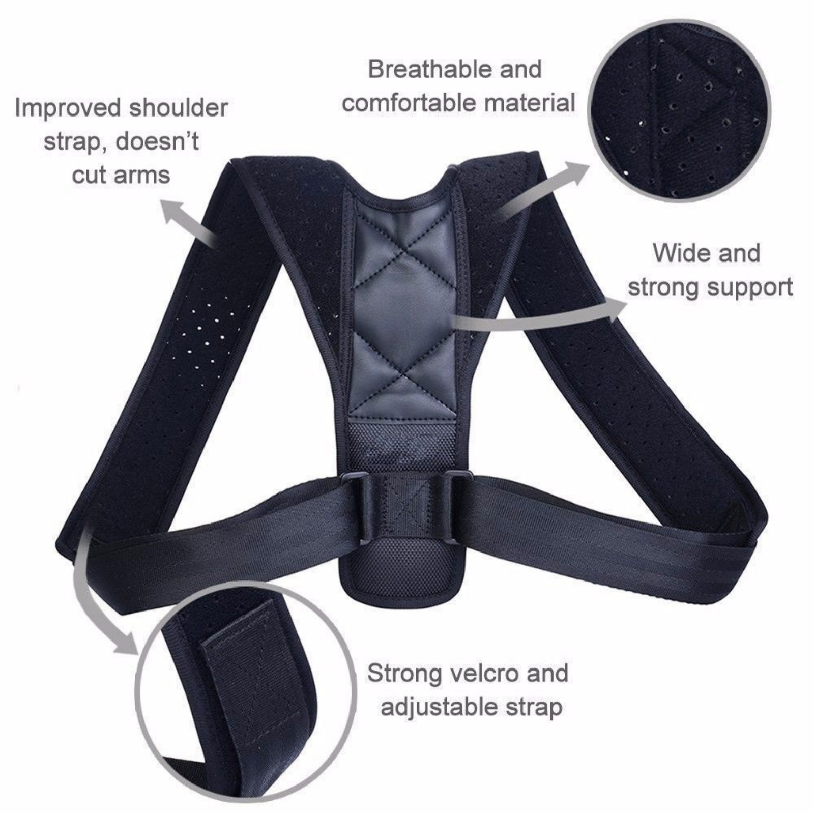 Straight Shoulders Brace Strap Corrector Posture Corrector Clavicle Support