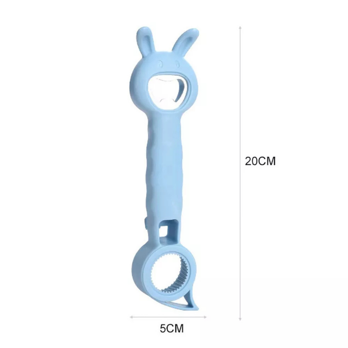 Jar Can Beer Bottle Opener 4-In-1 Multifunction Stainless Steel Blue 1x