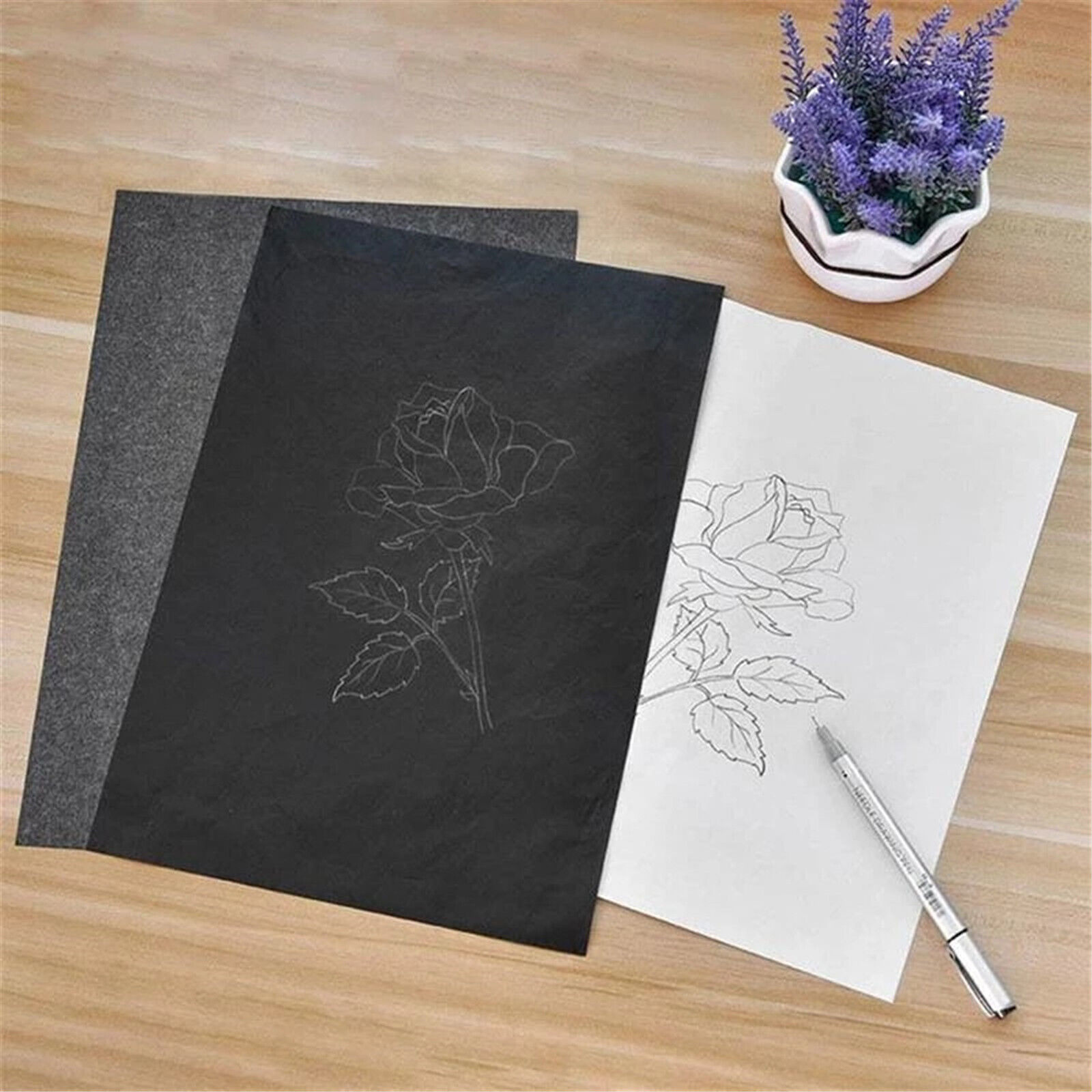 Transfer Copy Graphite Tracing A4 Carbon Paper Wood Canvas Art
