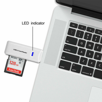High Speed SD SDHC SDXC Micro 2 In 1 USB 3.0 Card Memory Reader Writer Adapter