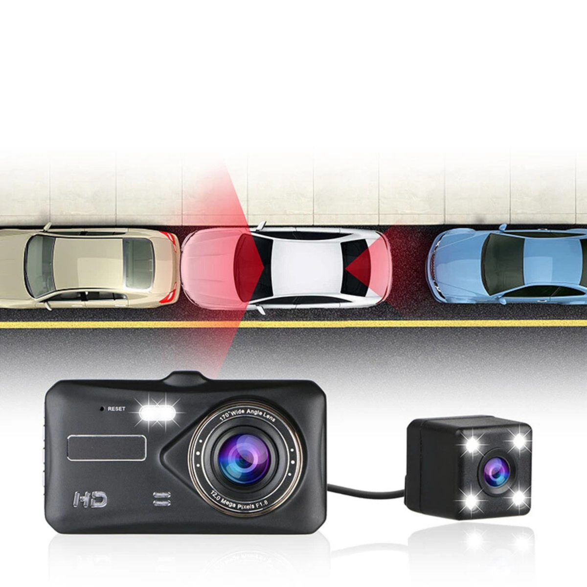 1080P Car Dash Camera DVR Video Recorder Driving Safety Camera