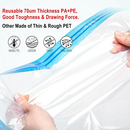 Space Saver Seal Compressing Vacuum Storage Bags Medium For Cloth Quilt