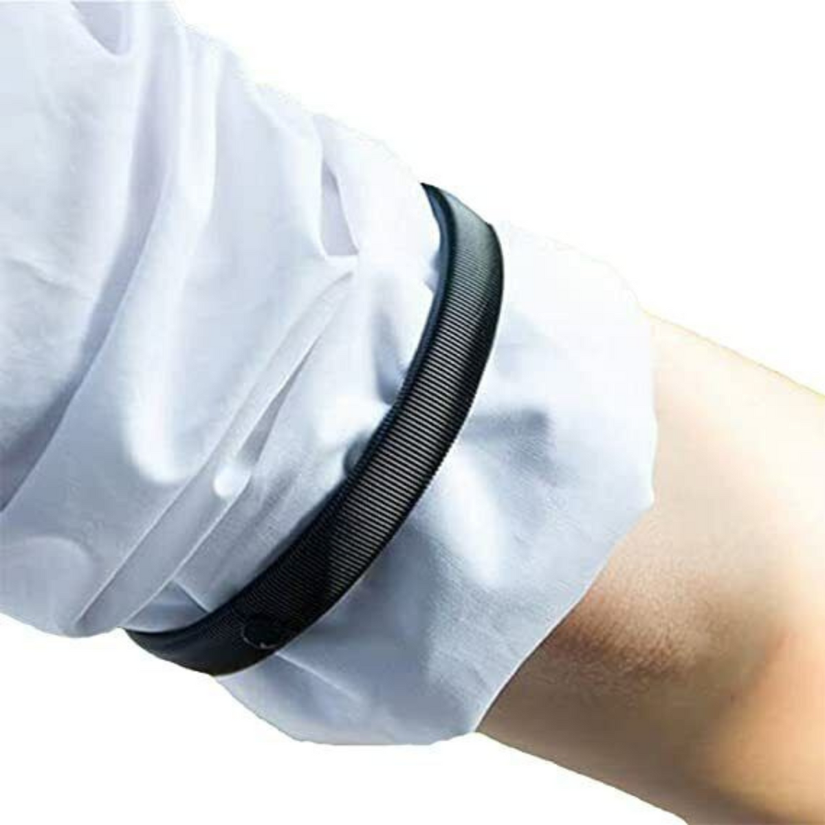 1 Pair Black Elastic Armbands Shirt Sleeve Holders Men Ladies Gift Fashion