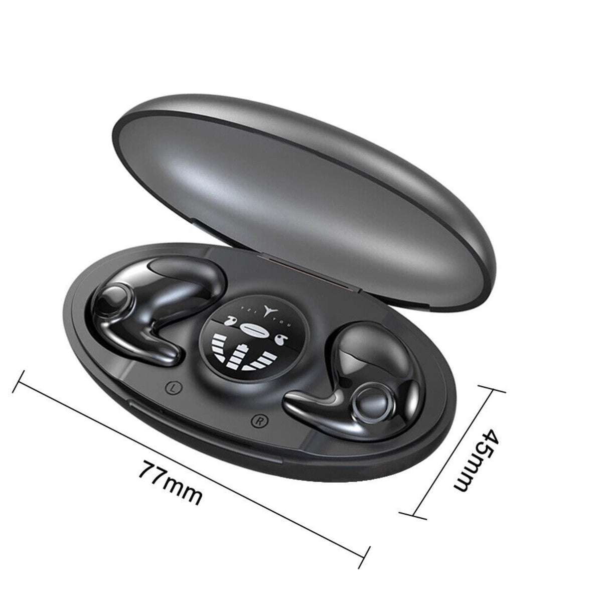 New Hidden Wireless Bluetooth 5.3 Earbuds Sleep Invisible Headphones