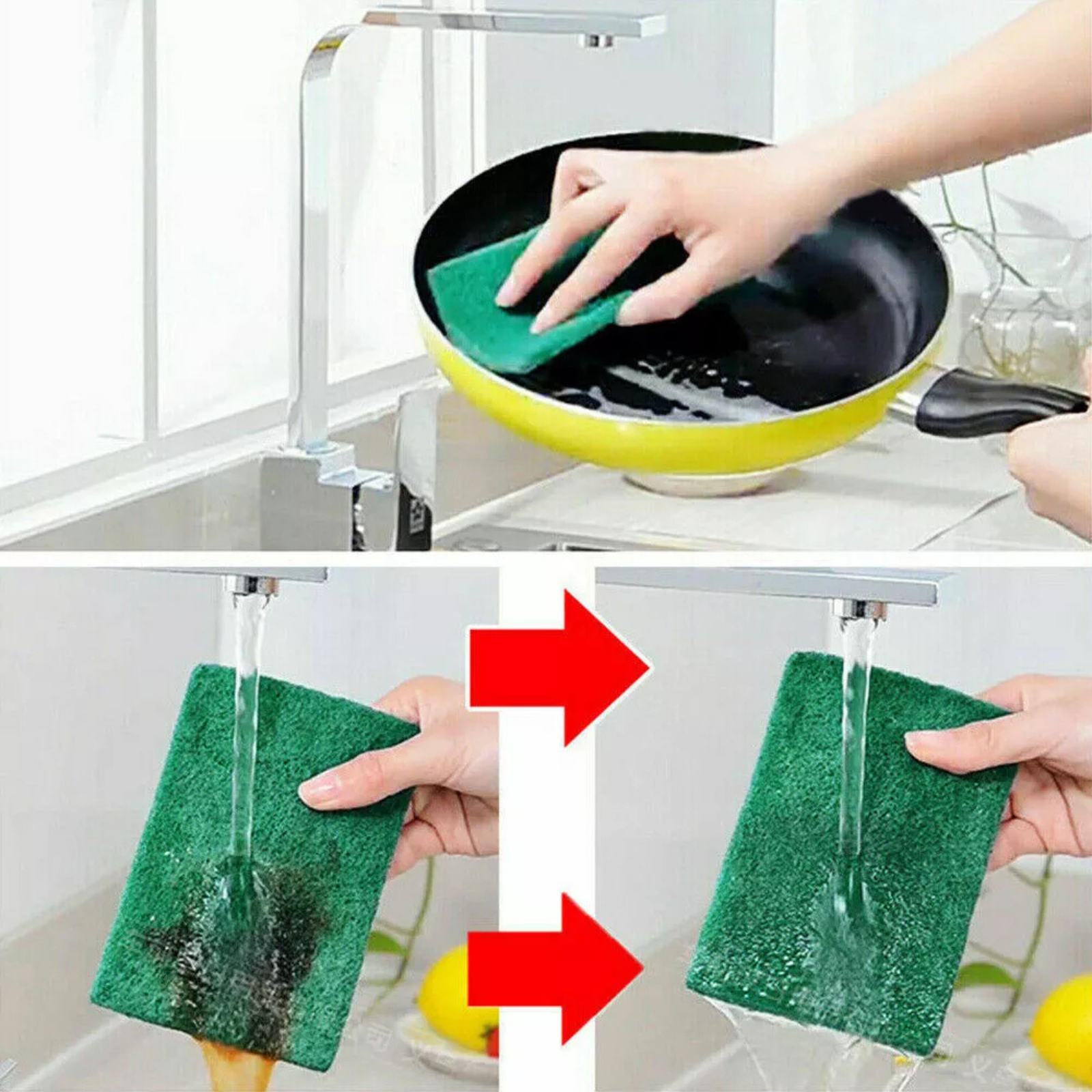 Household Scrubbing Pads Scouring Abrasive Cleaning Cloths
