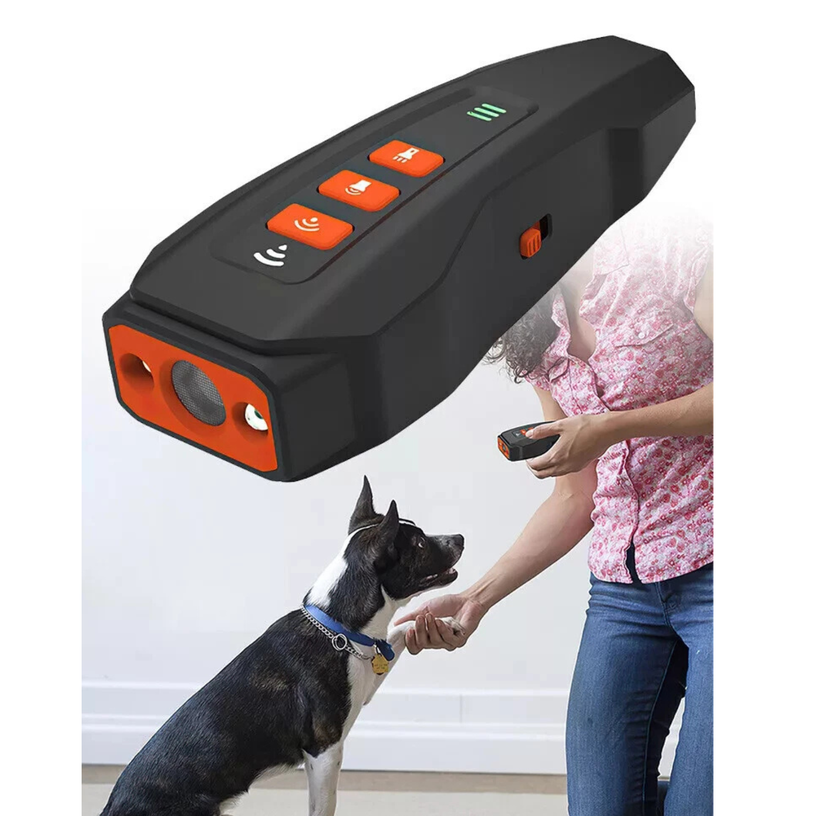 Ultrasonic Dog Trainer Stop Bark Control Repeller Anti Barking Device Tool Black