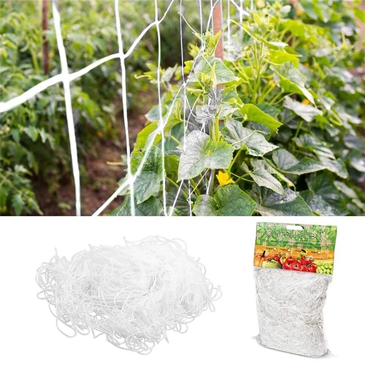 Support Netting Grow Tent Fence Elastic Scrog Trellis Net Garden Plant Climbing