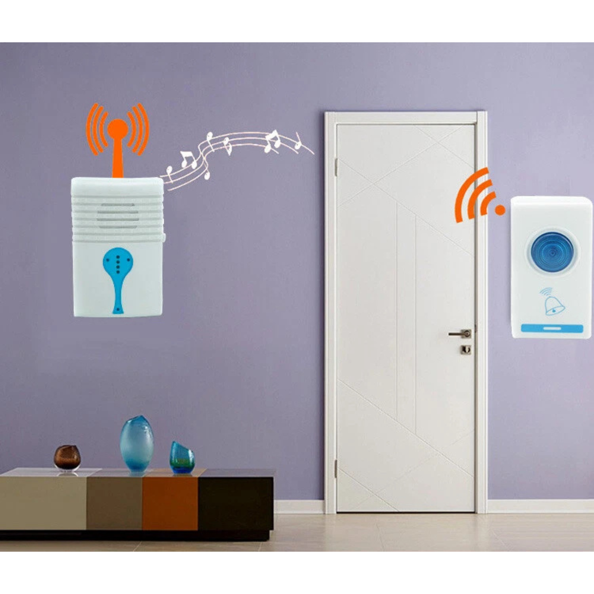 Wireless Digital Door Bell Cordless Home Door Alert System