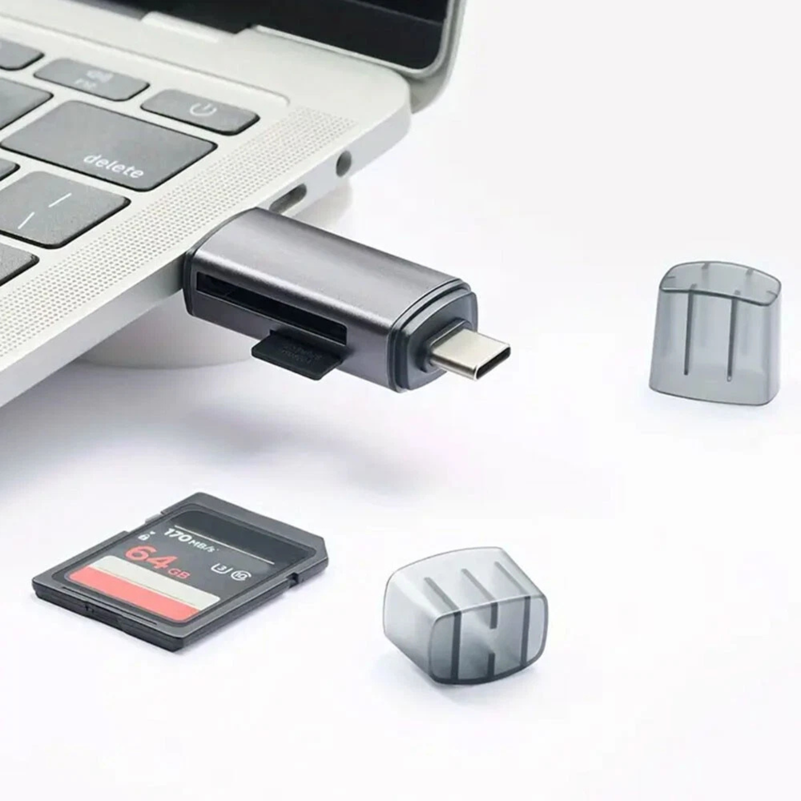 Memory Card Reader USB-C OTG Adapter SD TF Micro For iPhone Samsung Laptop
