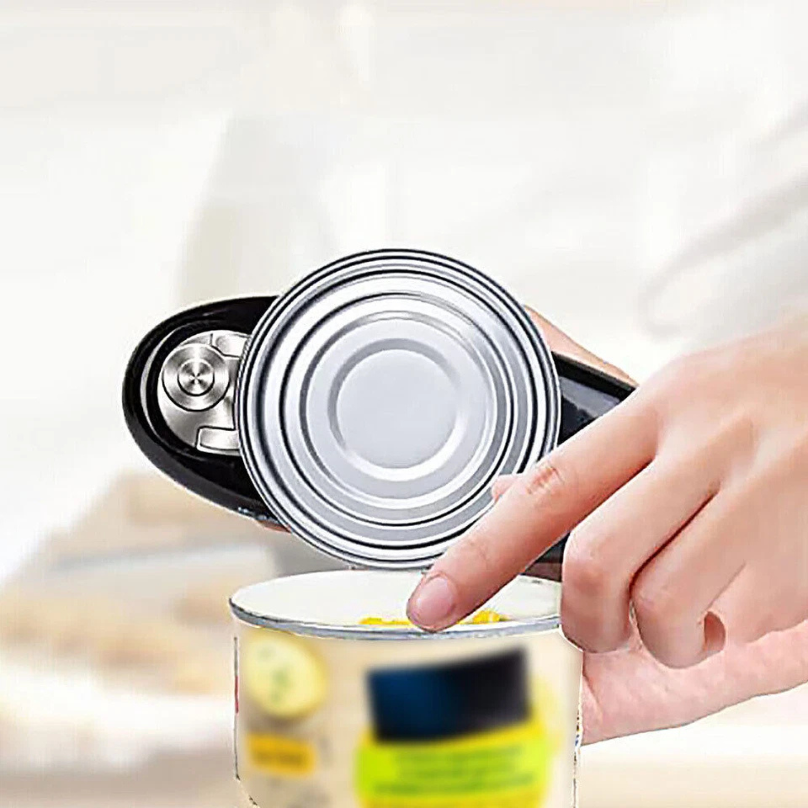 Can Opener Restaurant Home Touch Automatic Can Opener Jar Lid Black