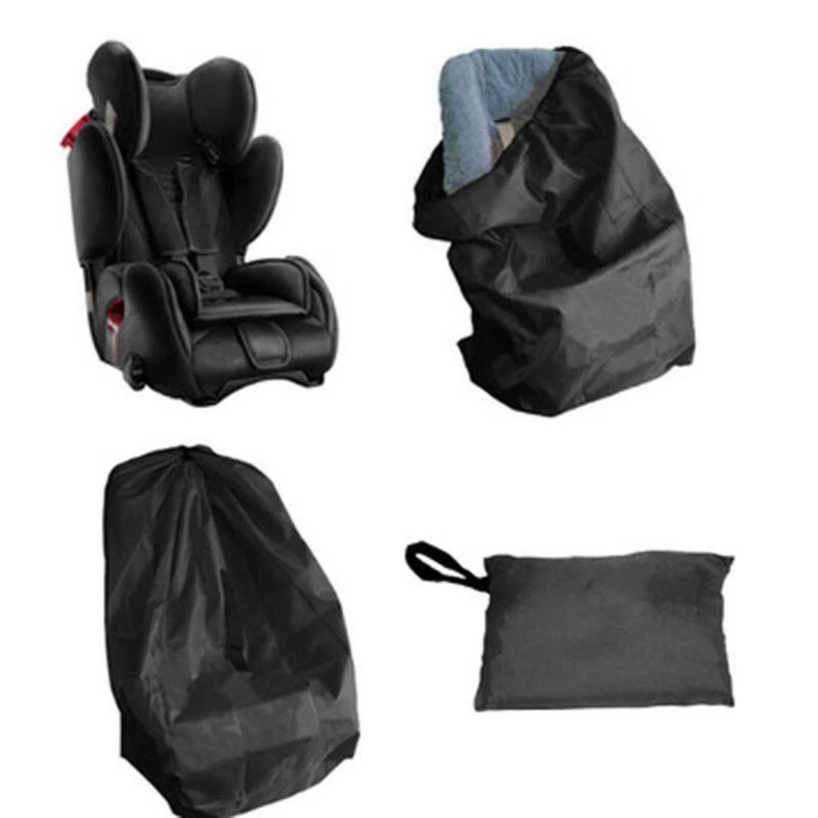 Baby Seat Cover Carry Bag Car Travel Seat Bag Travel Plane Black