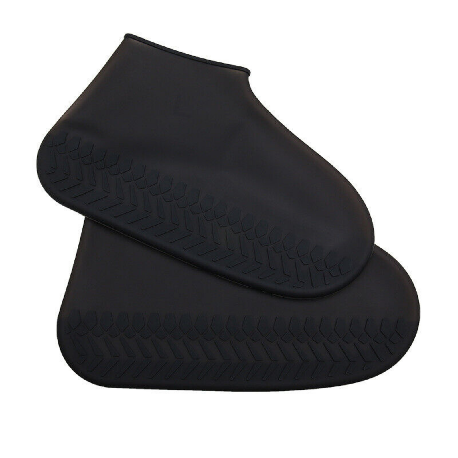 RUBBER Foot Medium Non Slip Rain Water SHOE COVER WATERPROOF Silicone  Black