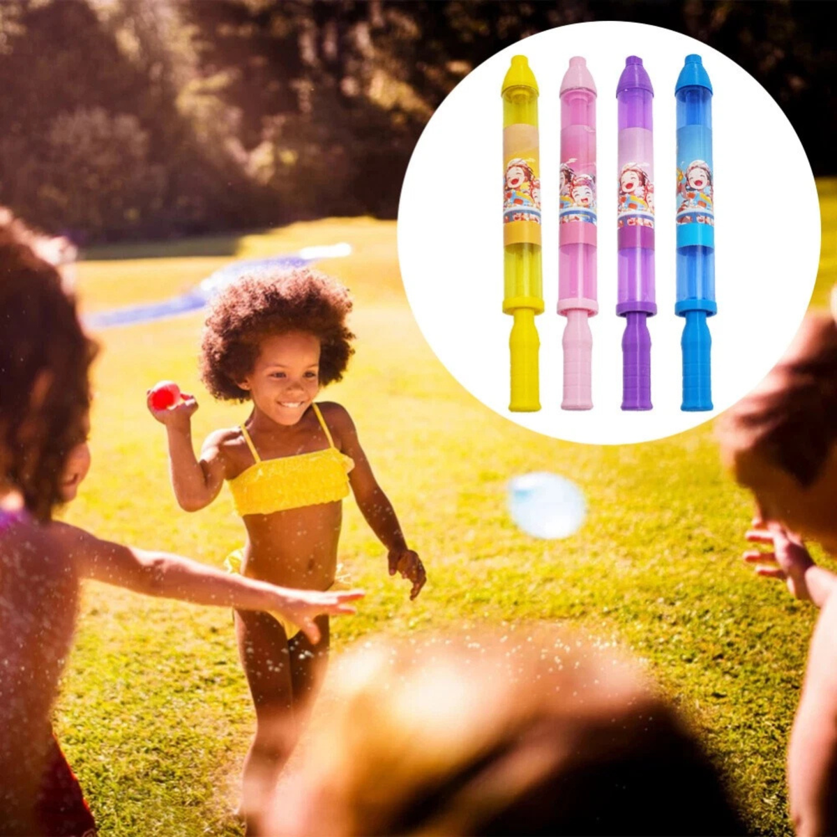 Water Fireworks Toys Firework Gun 4x All Colour Full Set Summer Fun Kids