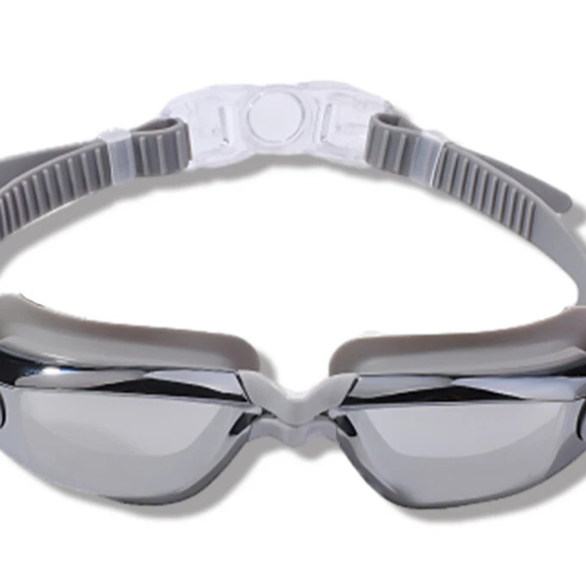 Anti Fog UV Shield Adjustable Waterproof Swimming Goggles Glasses Adult Grey