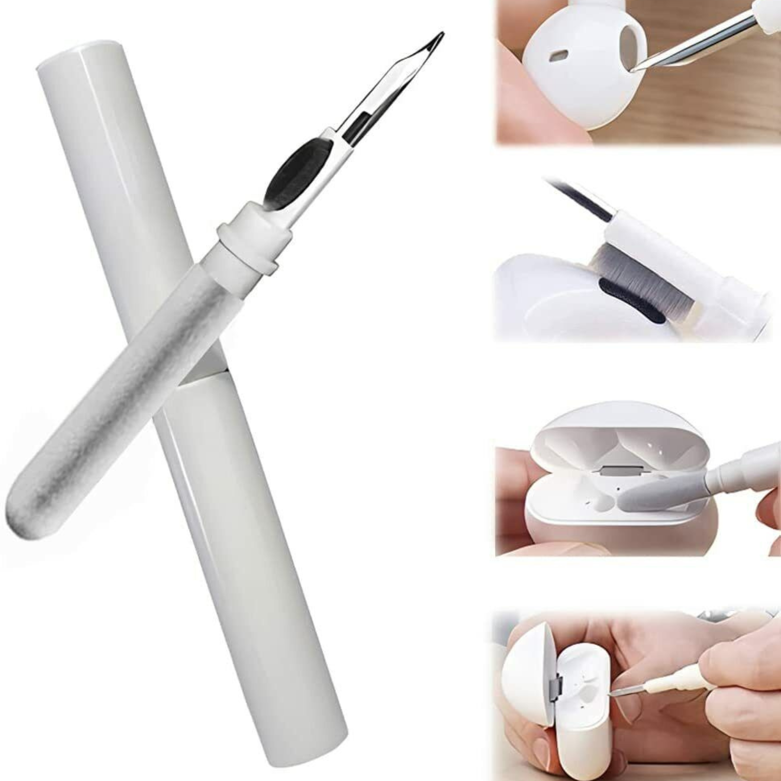 White Earphone Case Pen Kit Cleaner Earbuds Cleaning Brush For AirPods Pro 2