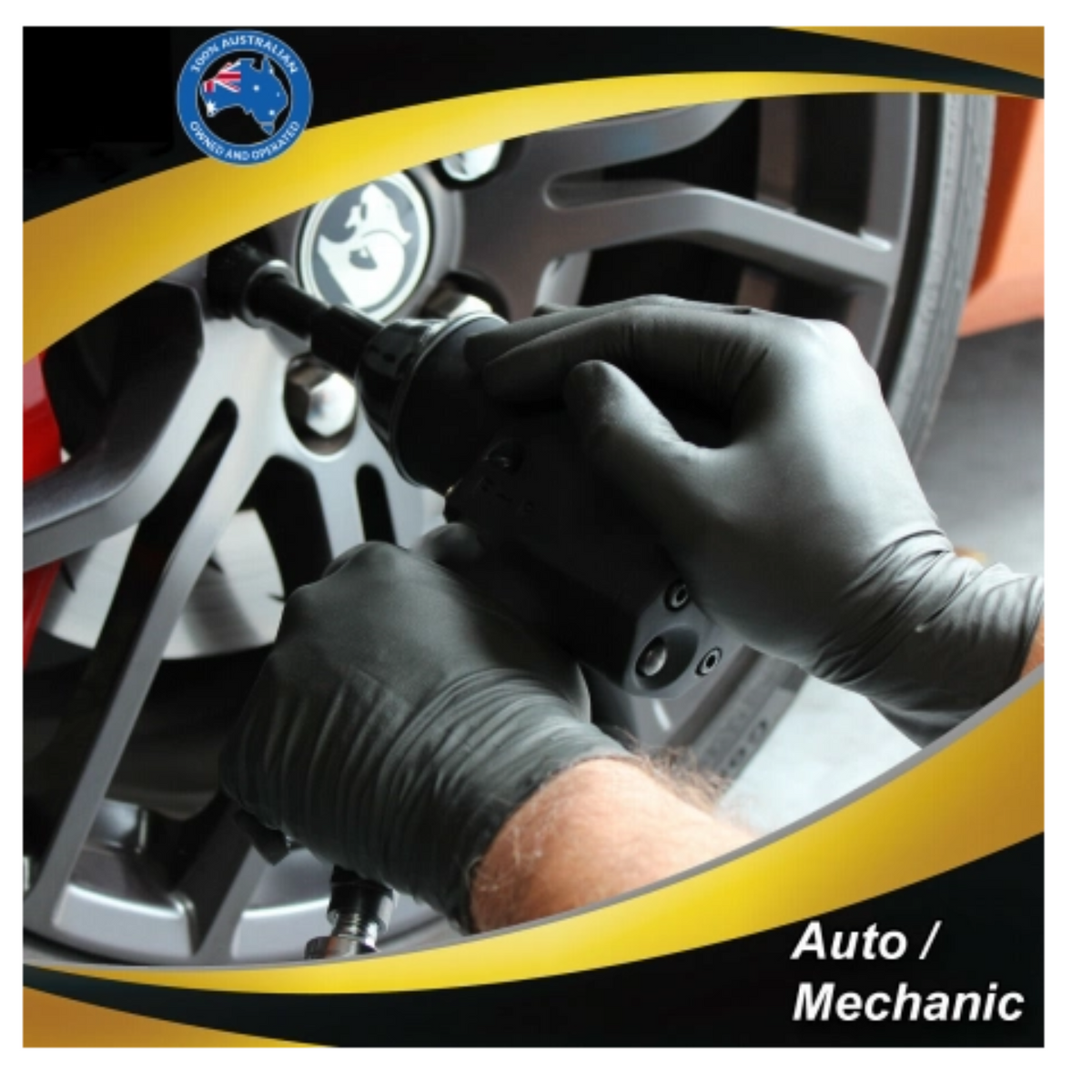 Nitrile Gloves Black Disposable Powder Free Food Industrial Medical Protection L