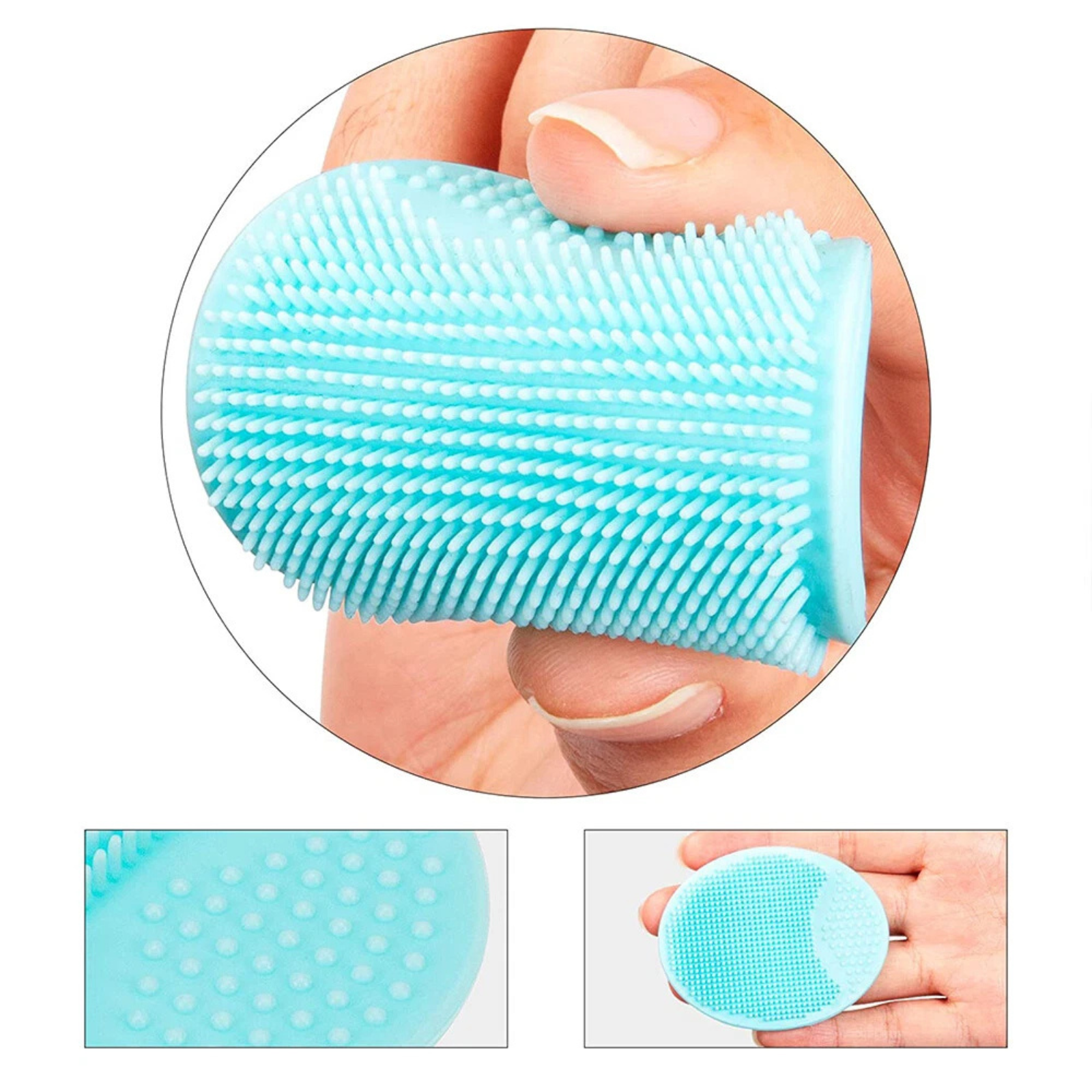 Silicone Face Cleansing Brush Soft Facial Exfoliator Tool Massager Scrubber 1x