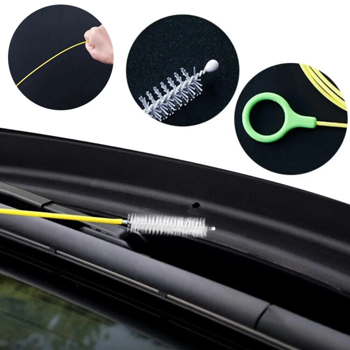 Long Flexible Drain Brush Pipe Cleaner Sink Tube Removal Tool
