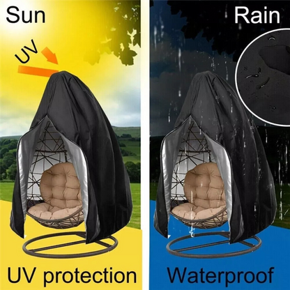 Rain Waterproof Dust Chair Cover Furniture Garden Rattan Hanging Swing Egg Chair