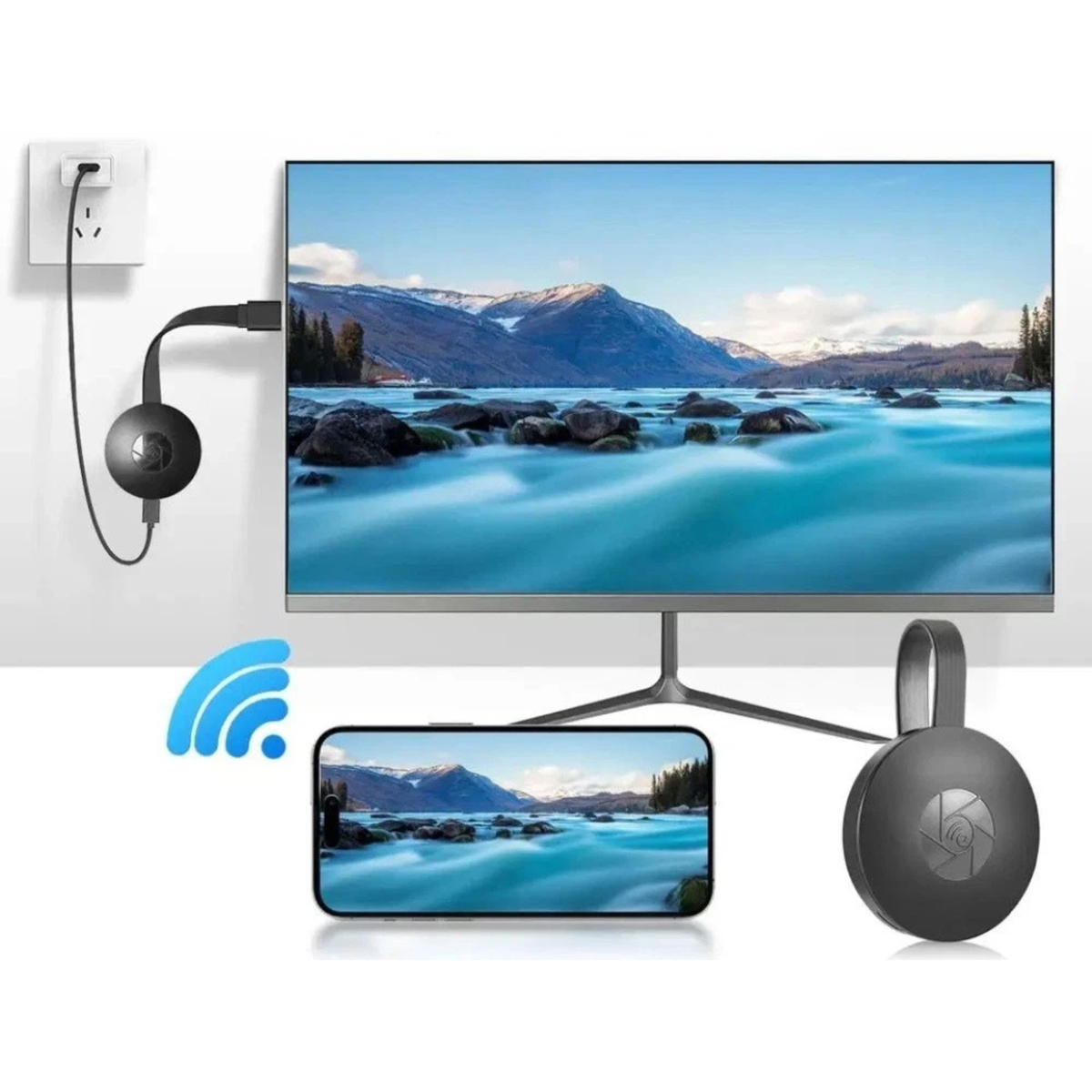 WiFi Streaming Wireless HDMI Display Dongle Adapter Screen Mirror Device