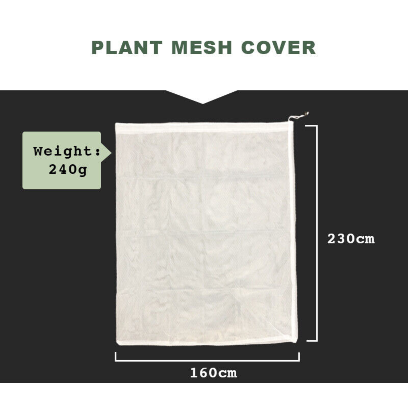 160x230CM Plant Crop Protection Cover Bags Fruit Fly Net Insect Mesh Vegetable