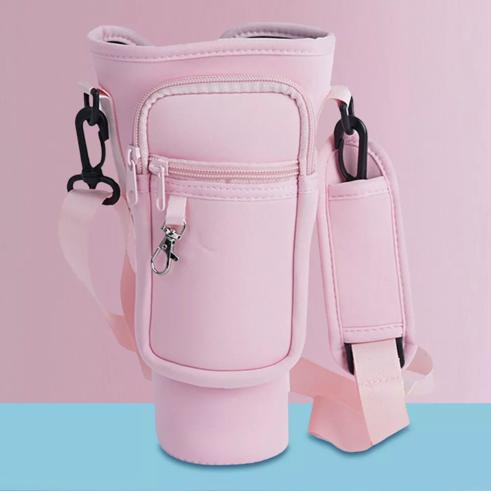 40oz Tumbler with Handle Water Bottle Carrier Bag With Adjustable Strap