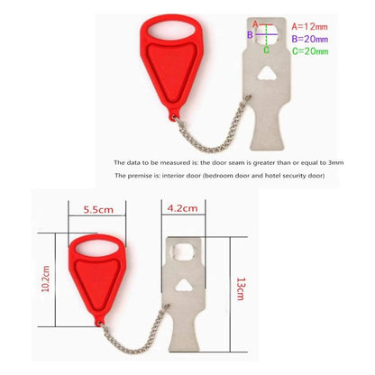 Safe Lock For Home Security Portable Red Door Lock Travel Safety Addalock