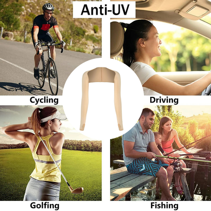 UV Sun Protection Cooling Arm Sleeves for Outdoor Skin Tone
