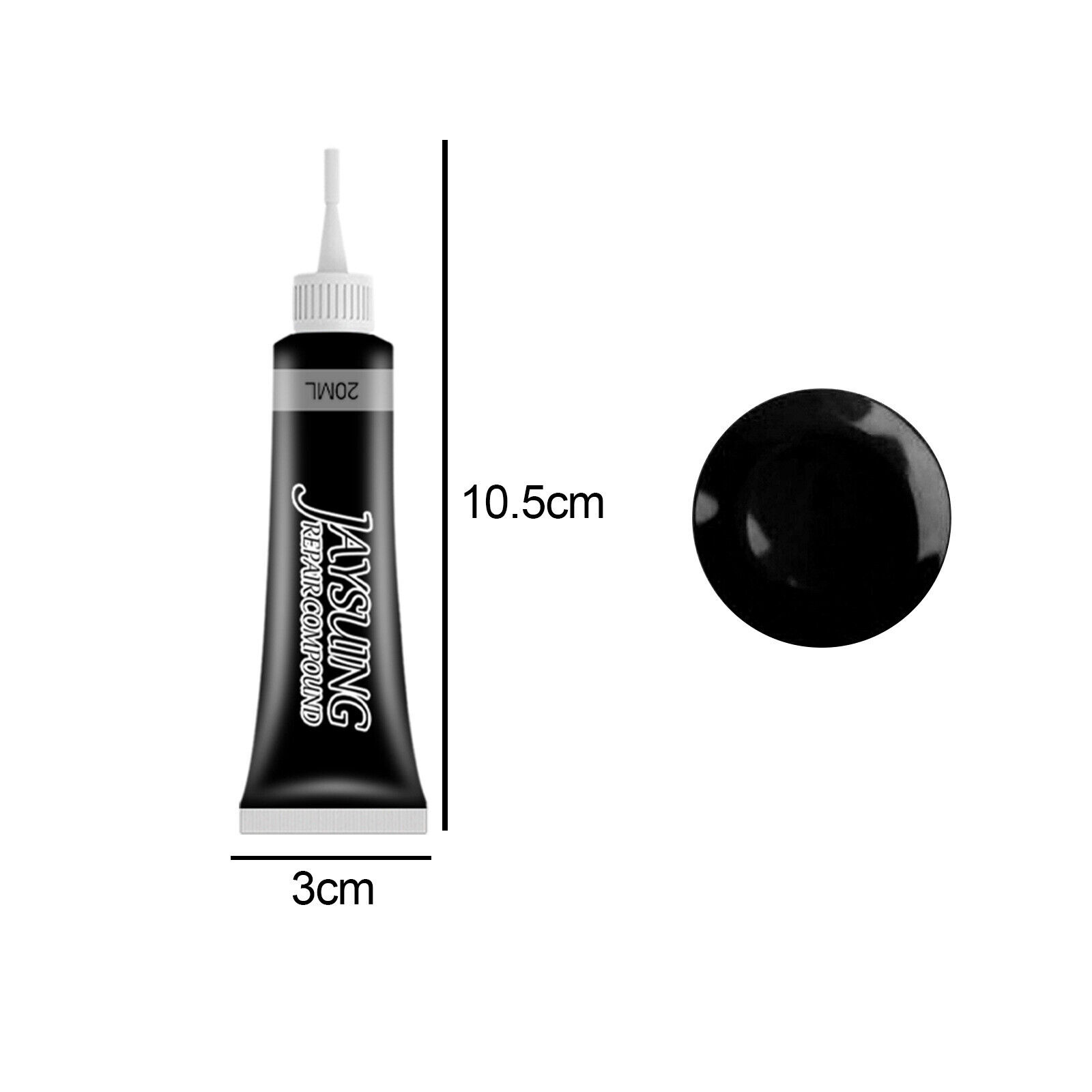Restore Car Sofa Scratch Rips Holes Black Advanced Leather Repair Gel Kit Filler