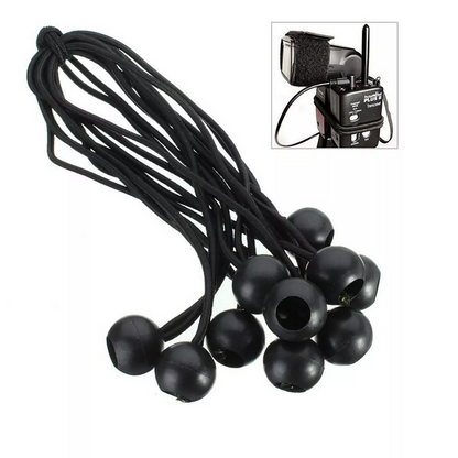 Camping Tent Luggage Cord Tie Down Strap 25x Elastic Ball Rope Bungee Cord Tarp