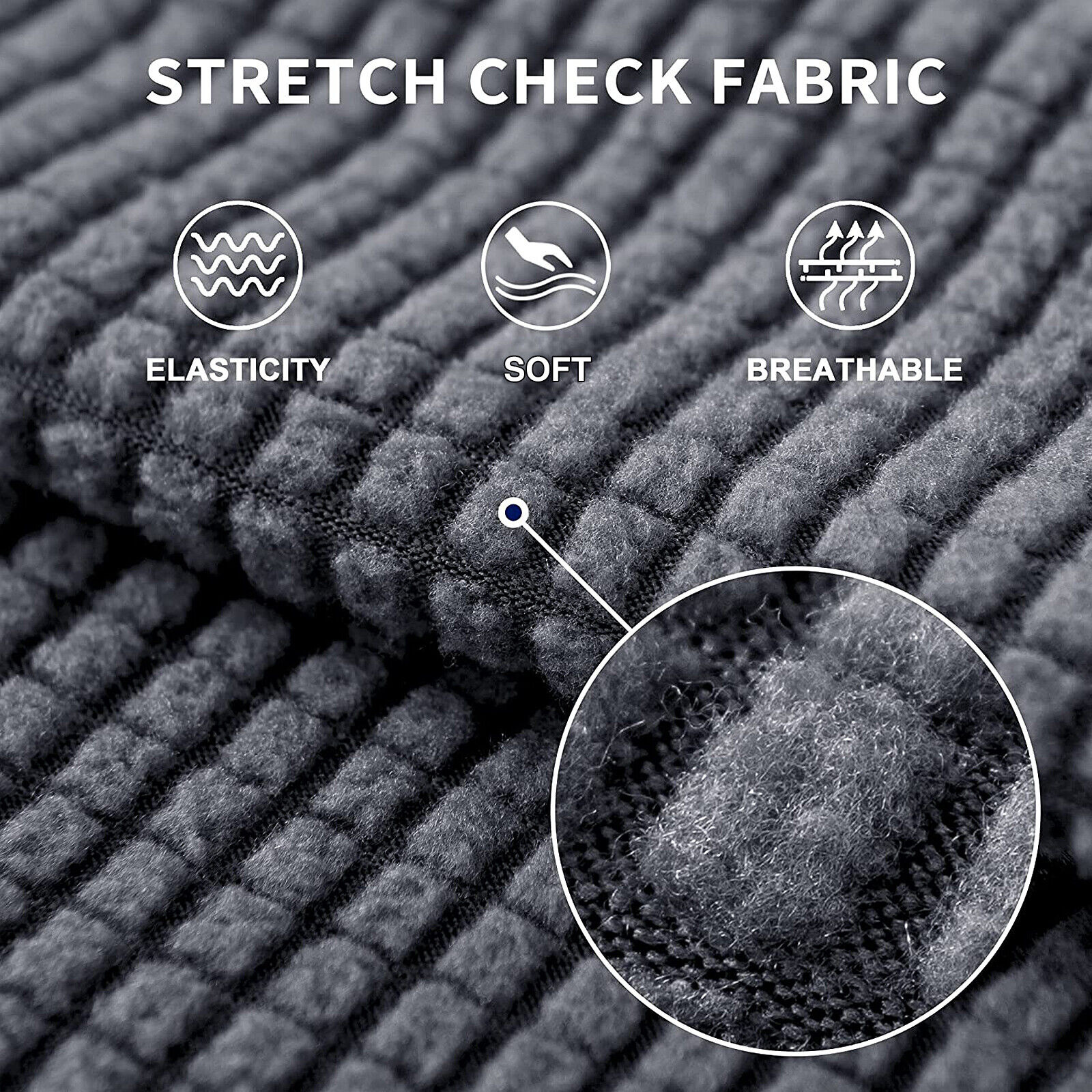 2 Seater Stretch Lounge Slipcover Sofa Cushion Protector Cover