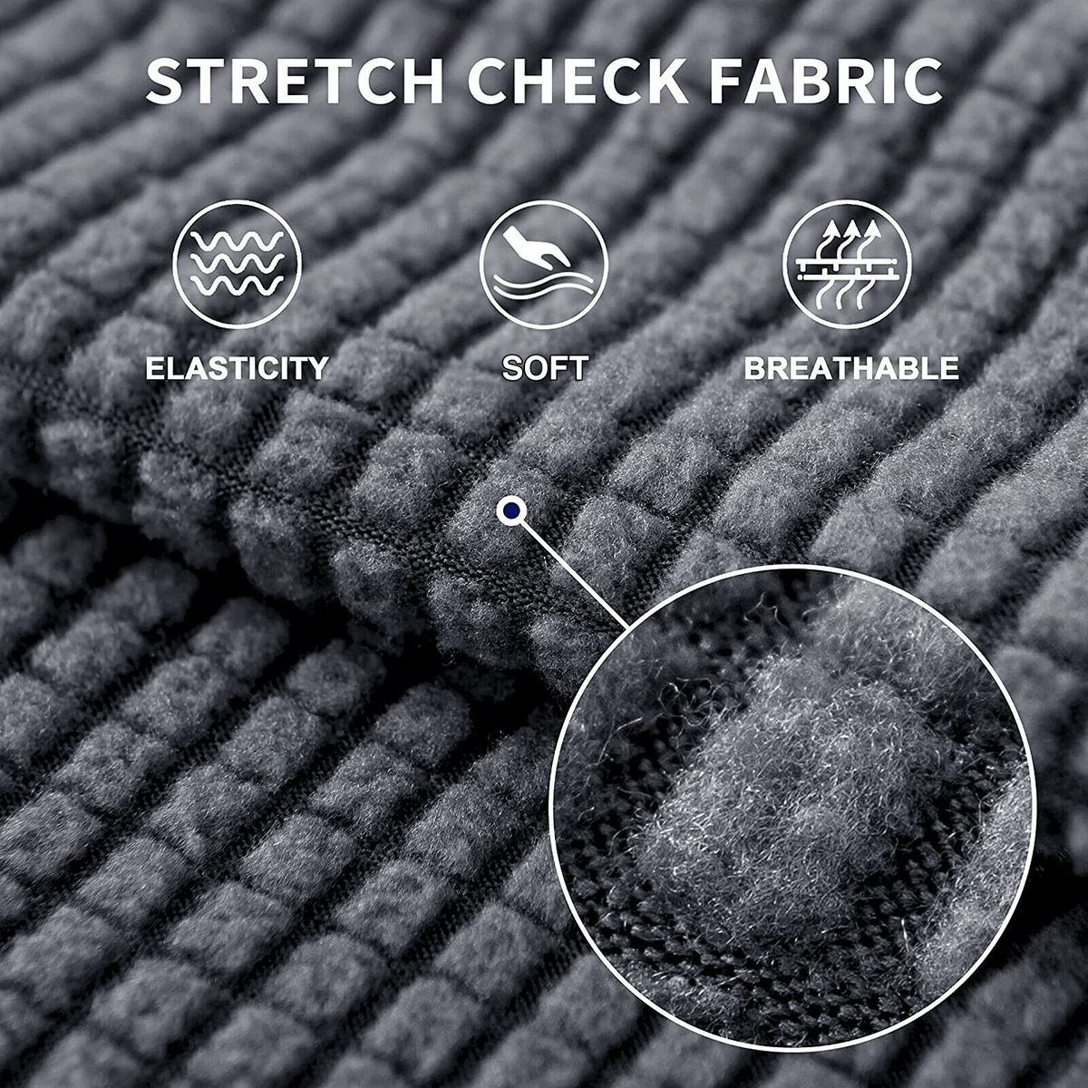 2 Seater Stretch Lounge Slipcover Sofa Cushion Protector Cover