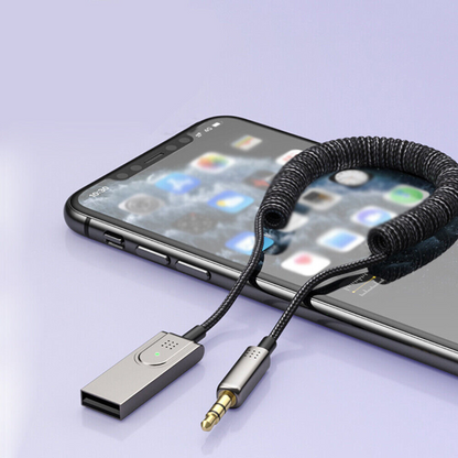 Receiver Dongle Car Wireless Bluetooth 5.1 AUX 3.5mm Adapter Cable