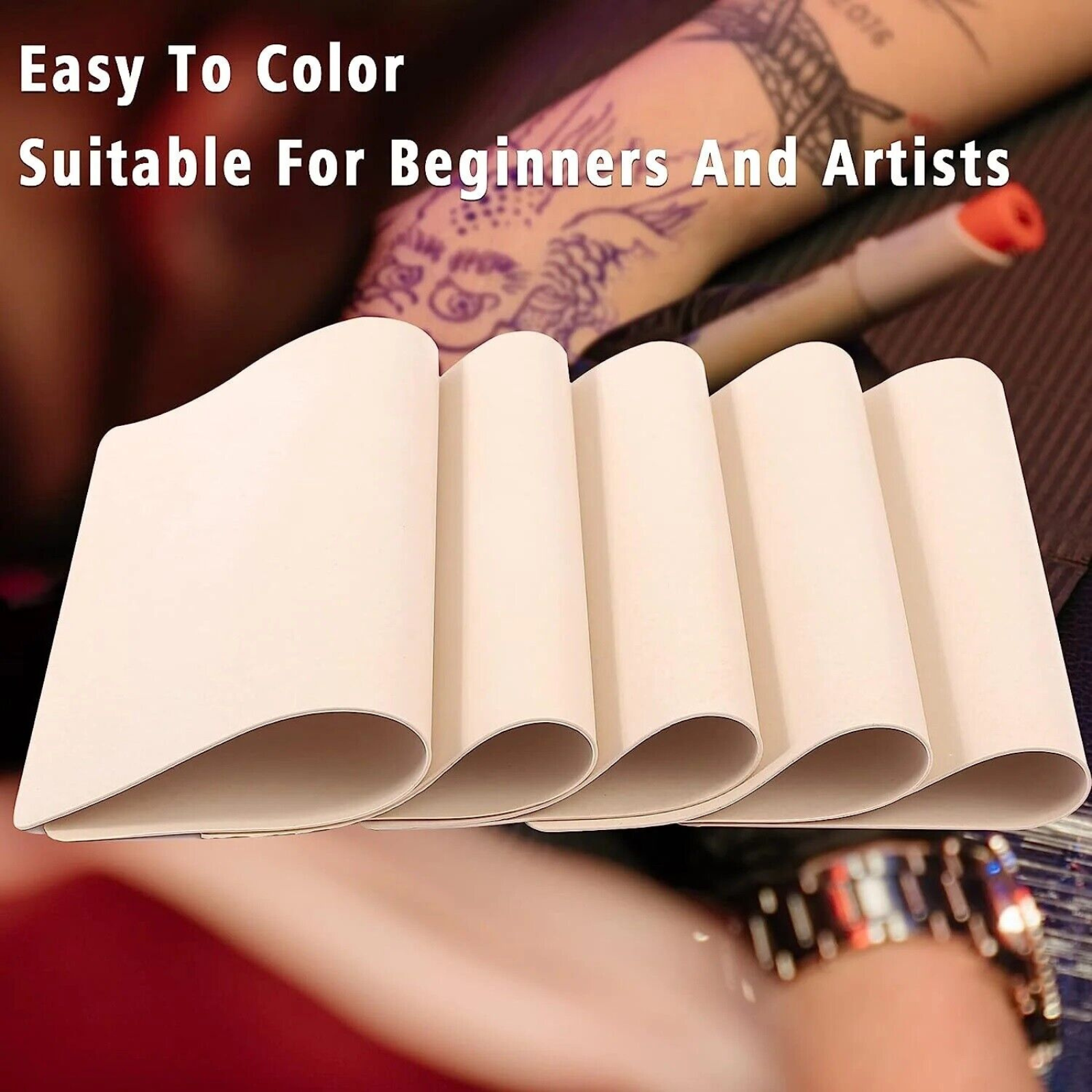 25pcs Double Sides Silicone Tattoo Skin Fake Practice Eyebrow Art For Beginner