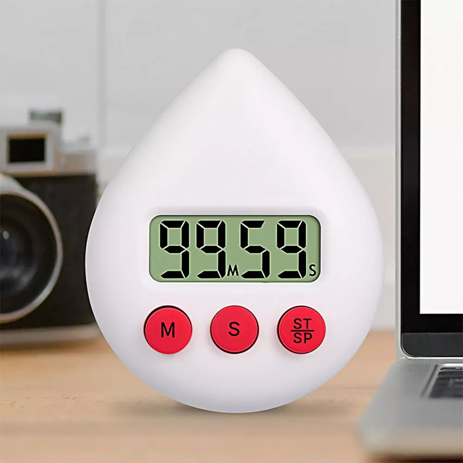 Digital Timer Waterproof Energy Saver White Digital Shower Timer