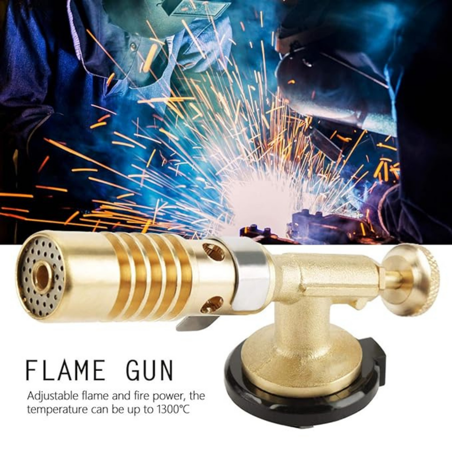 Flame Gun Burner Torch Butane Gas Blow Torch Lighter  Welding Kitchen Baking
