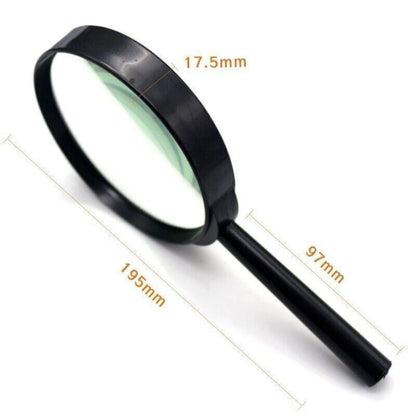 Handheld Magnifier Optical Clarity Loupe Reading 10cm Large Magnifying Glass
