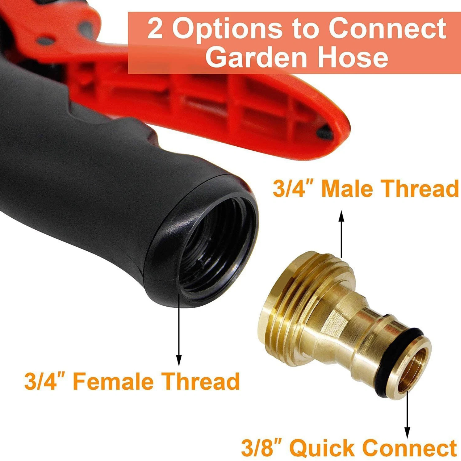 Gun Sprayer Hose 1L Snow Foam Lance Cannon Bottle Soap For Car Pressure Washer