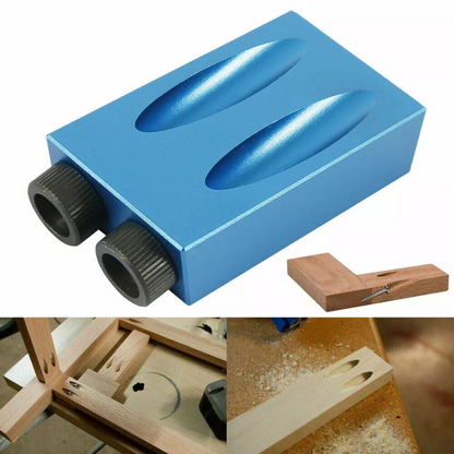 Angle Hole Locator Drill Set Wood Tool kit 57PCS 15° Pocket Hole Screw Jig Dowel