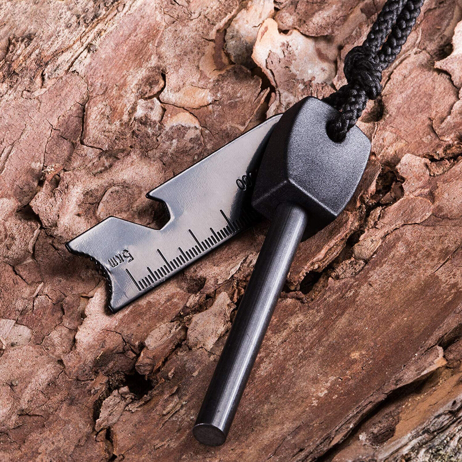 Fire Starter Lighter Magnesium Flint Rod Stone Emergency Survival Camping Hiking