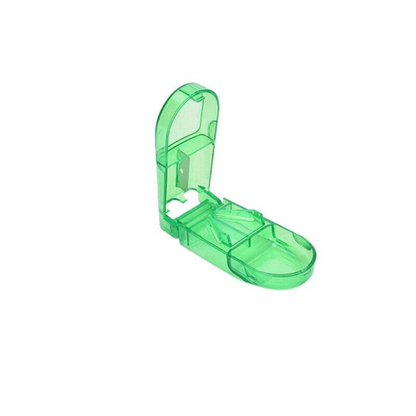 Portable Pill Cutter Green Tablet Vitamin Splitter Sharp Blade for Travel