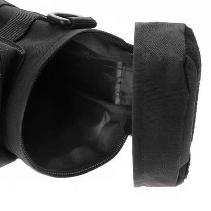 Water Bottle Carrier Tactical Bag Molle Kettle Black Outdoor Travel Strap
