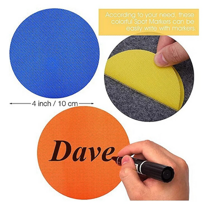 Classroom Sport Teach Tool Game 30x Round Carpet Spot Markers Sit Dot