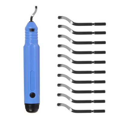 Wood Copper Steel Metal Deburring Tool Kit 16PACK Rotary Deburr Blades Set