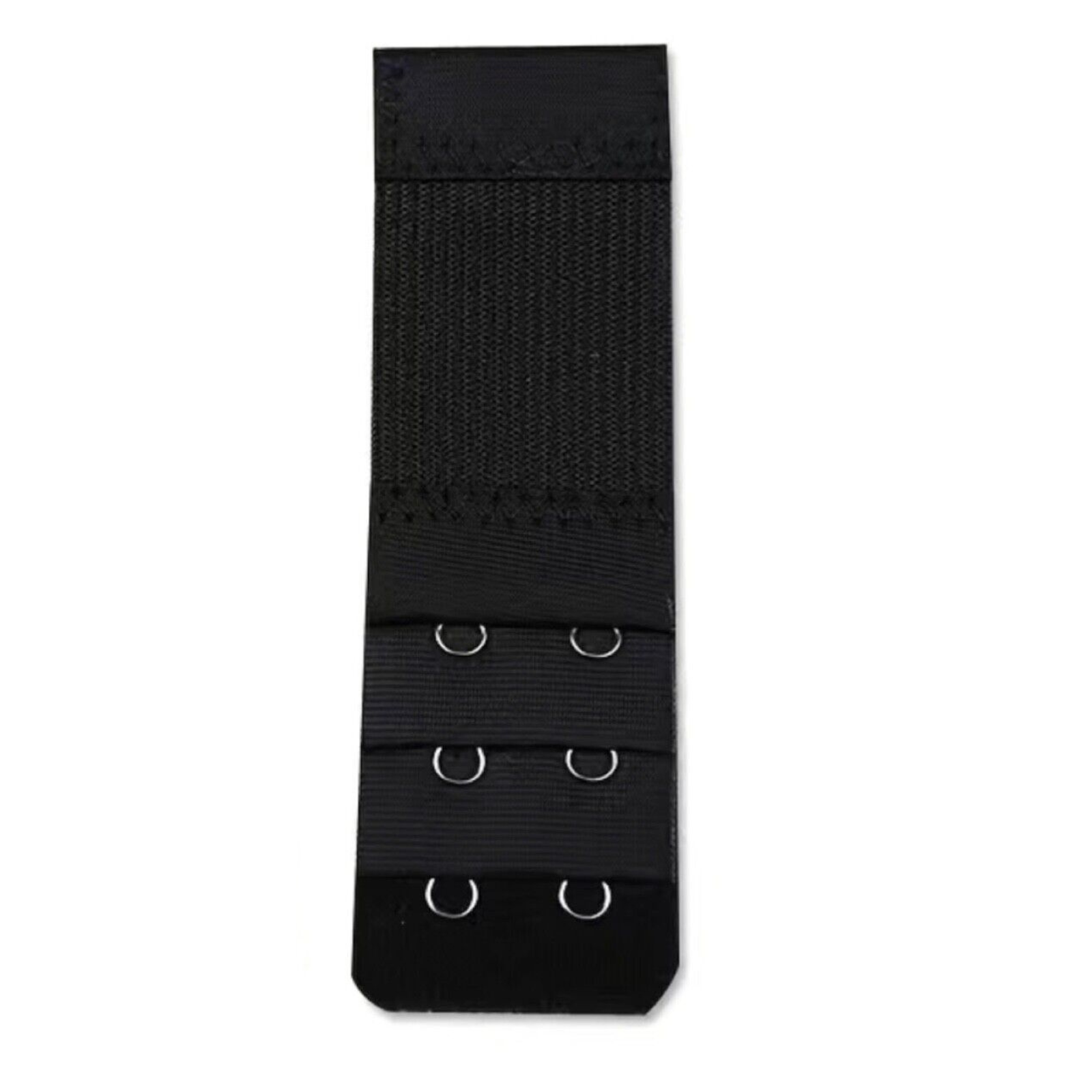 2 Hooks Ladies Plus Size Clip On Bra Extender Extension Maternity Strap Black