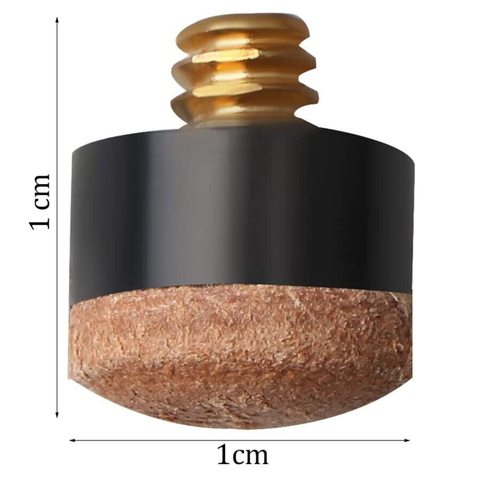 10x Pool Snooker Billiard Commercial Quality Soft Brown Cue Tips 10mm Screw Type