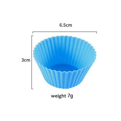 Silicone Round Cup Cake Mould DIY Bake Muffin Cupcake Case Mold 20pcs