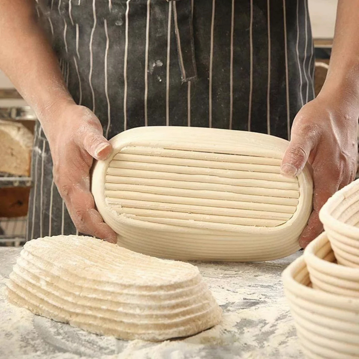 Round Rattan Bread Proofing Basket for Artisan Dough Baking Results