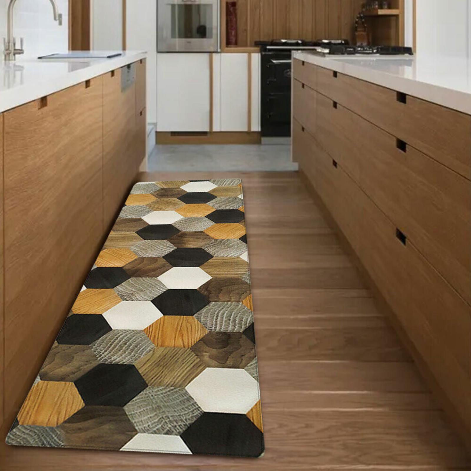 Non-Slip Home Door Floor Rug Kitchen Mat Waterproof Anti-Oil Carpet Easy Clean