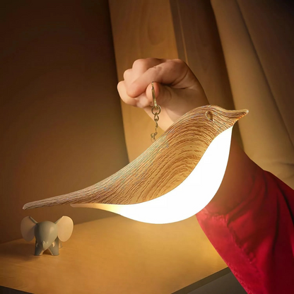 Reading Night Light Bedroom Desk Lamp Bedside Modern Magpie Bird LED Maple